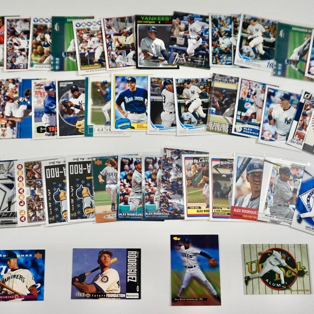 46x Alex Rodriguez Baseball Cards w/ RCs & Premium Pristine Ovation Chrome